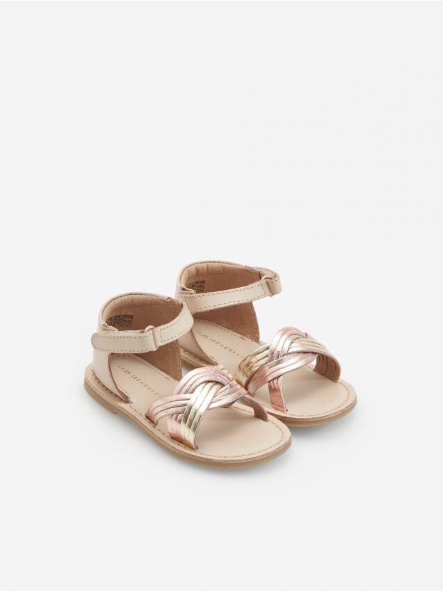 Leather sandals - beige - YD199-08X - RESERVED