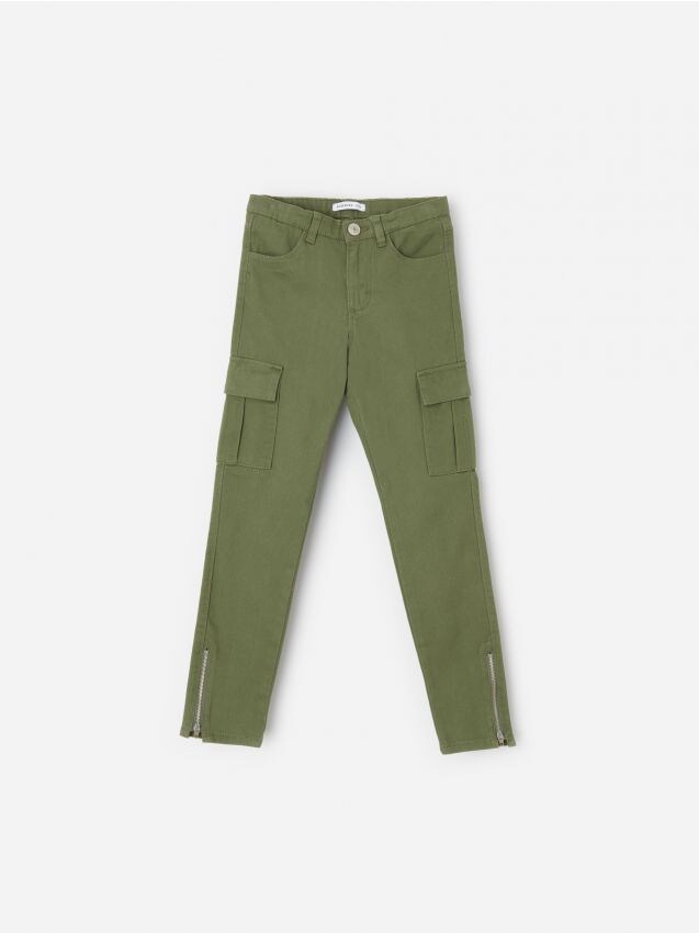Girls` trousers - green - YE578-81X - RESERVED