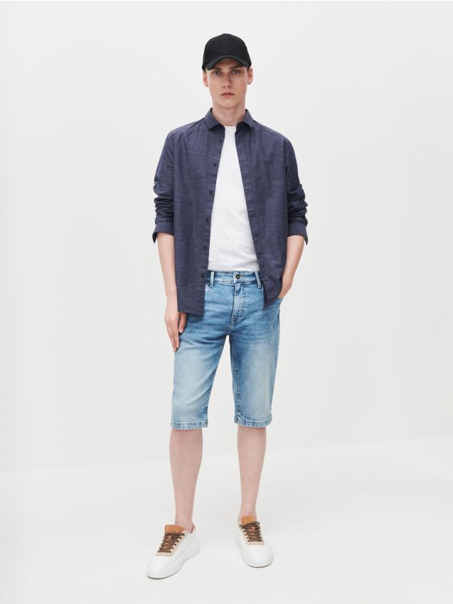 Denim shorts - blue - YF666-55J - RESERVED