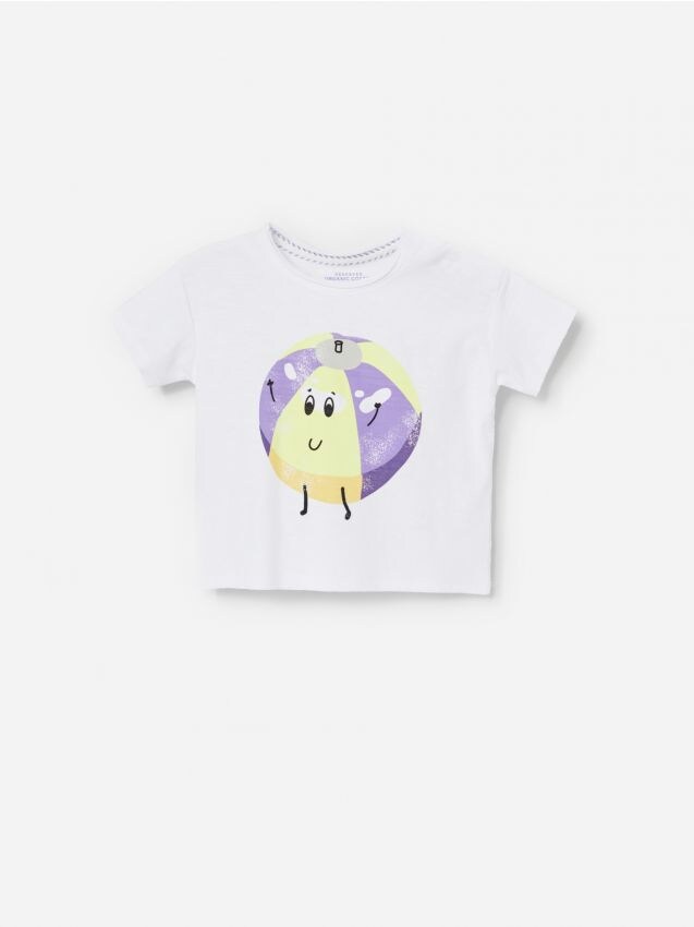 Babies` t-shirt - white - YF940-00X - RESERVED
