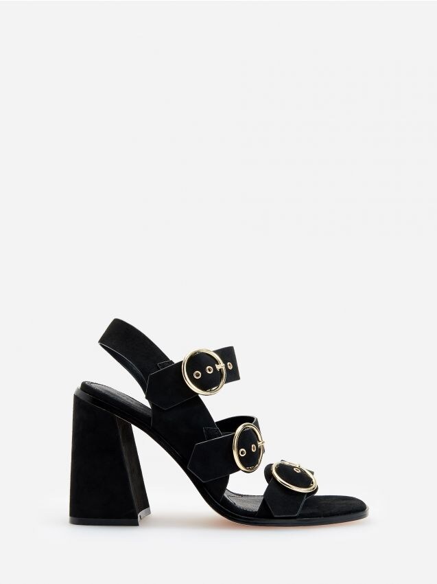 High block heel sandals - black - YG548-99X - RESERVED
