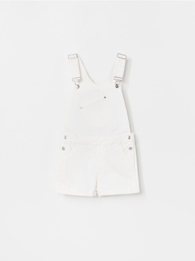 Dungaree shorts - white - YG759-00X - RESERVED