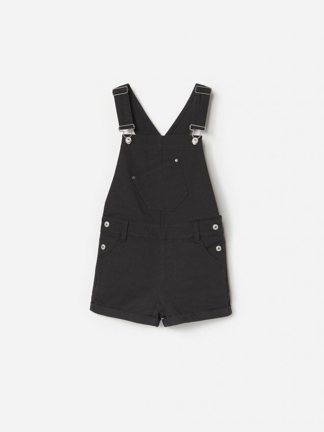 Dungaree shorts - black - YG759-99X - RESERVED