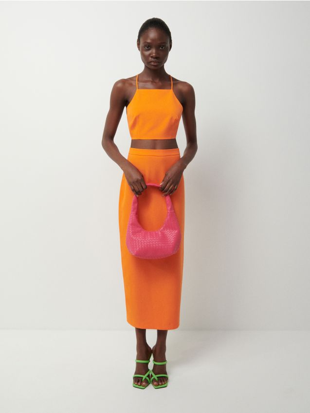Maxinederdel - ORANGE - RESERVED