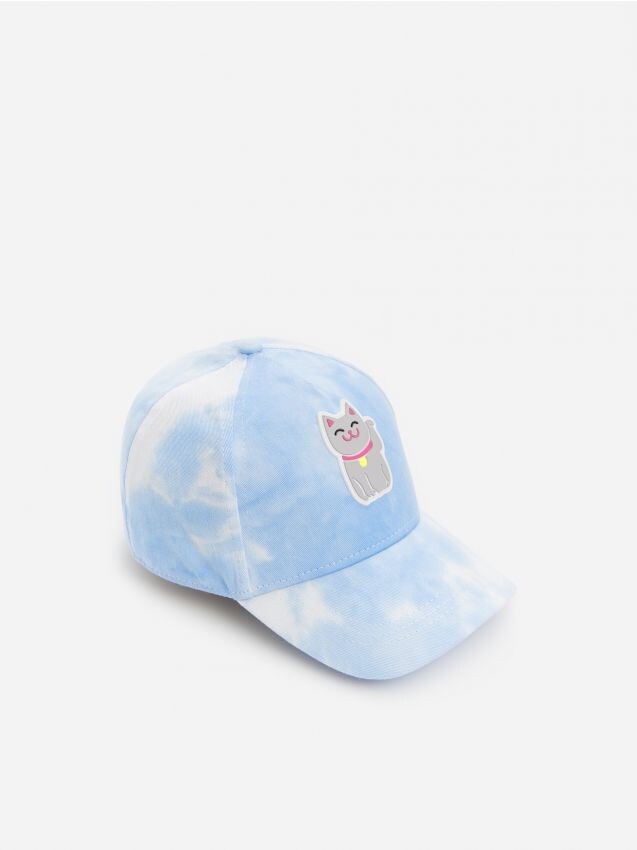 Czapka z daszkiem i efektem tie dye - niebieski - YK720-50X - RESERVED