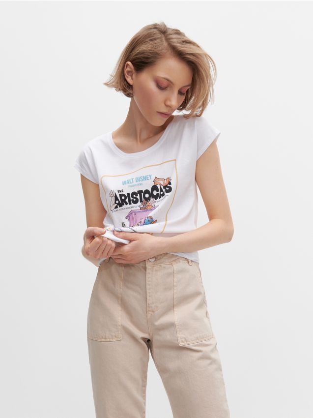 Tricou The Aristocats - alb - YL350-00X - RESERVED