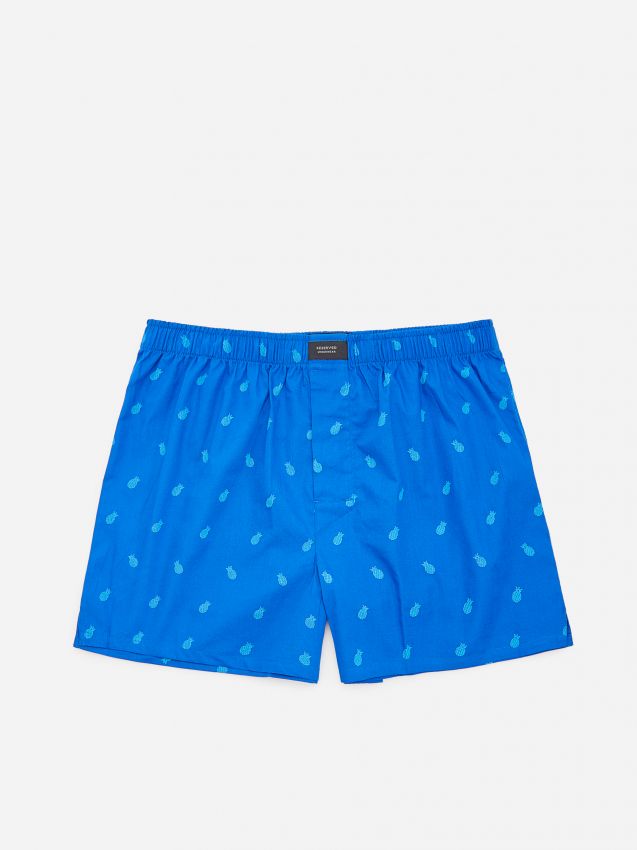 Vzorované bavlněné boxerky - modrá - YL696-57X - RESERVED
