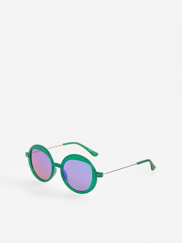 Round sunglasses - green - YN502-70X - RESERVED