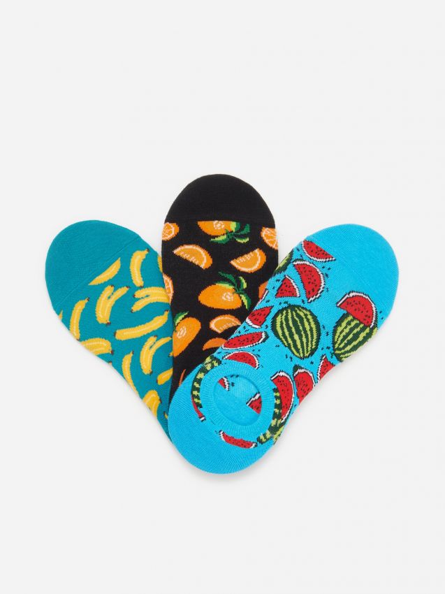 3 pack no show socks - blue - YN720-55X - RESERVED