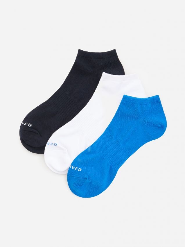 3 pack no show socks - blue - YN724-55X - RESERVED