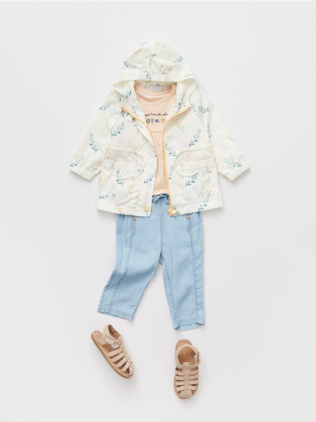 Kapucnis parka - ekrü - YO246-01X - RESERVED