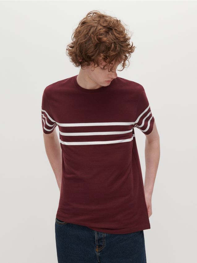 T-shirt homme - Marron - YV085-83X - RESERVED