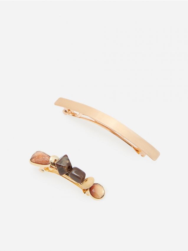 Hairpins 2 pack - brown - ZK361-88X - RESERVED