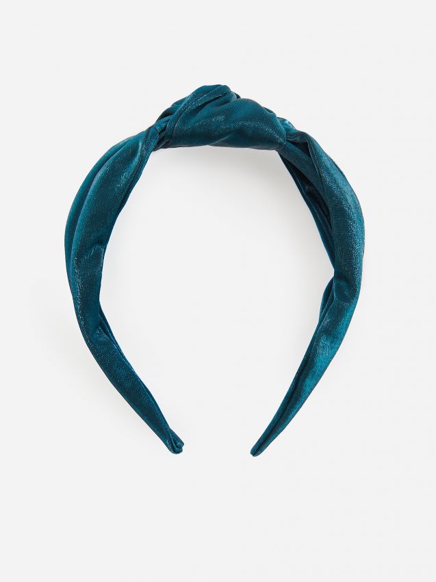 Decorative knot headband - turquoise - ZK391-67X - RESERVED