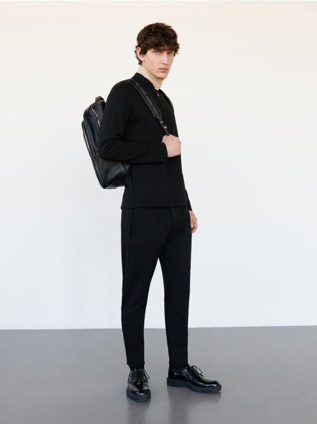 Carrot slim trousers - black - ZV569-99X - RESERVED