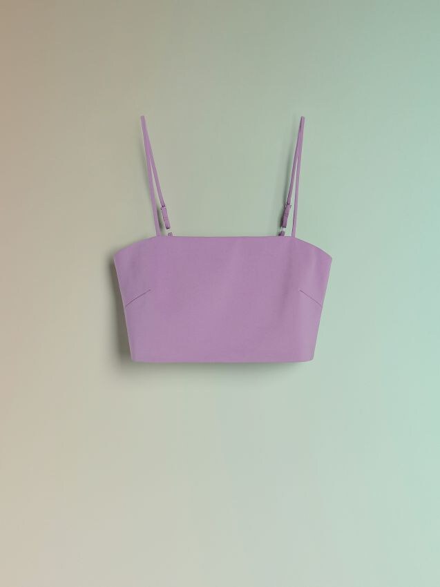 Fialový crop top - fialová - ZX189-45X - RESERVED