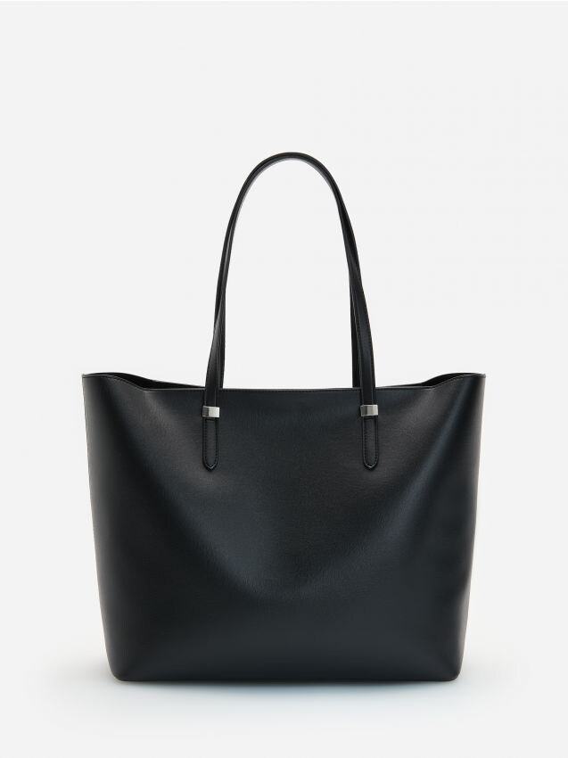 Hladká kabelka tote - černý - ZY120-99X - RESERVED